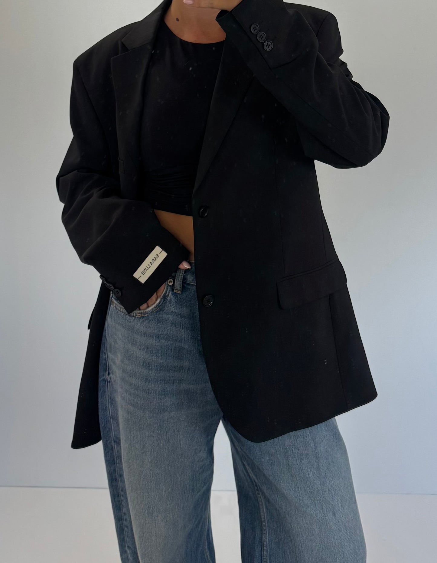 Vintage Blazer Zwart No.159