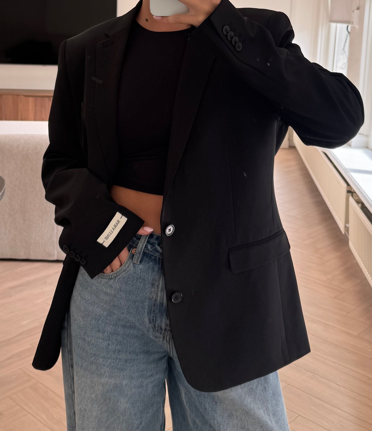 Vintage Blazer Zwart No.189