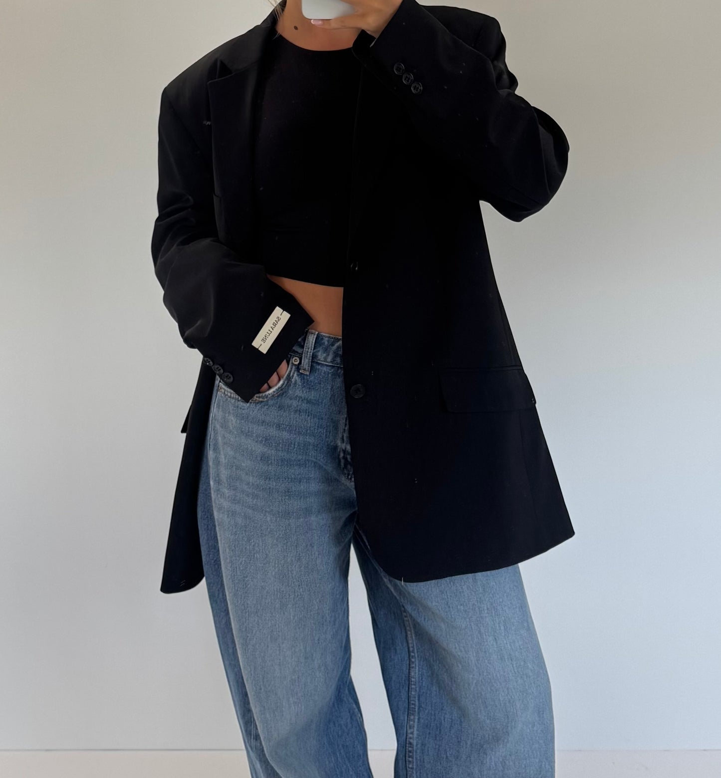 Vintage Blazer Zwart No.136