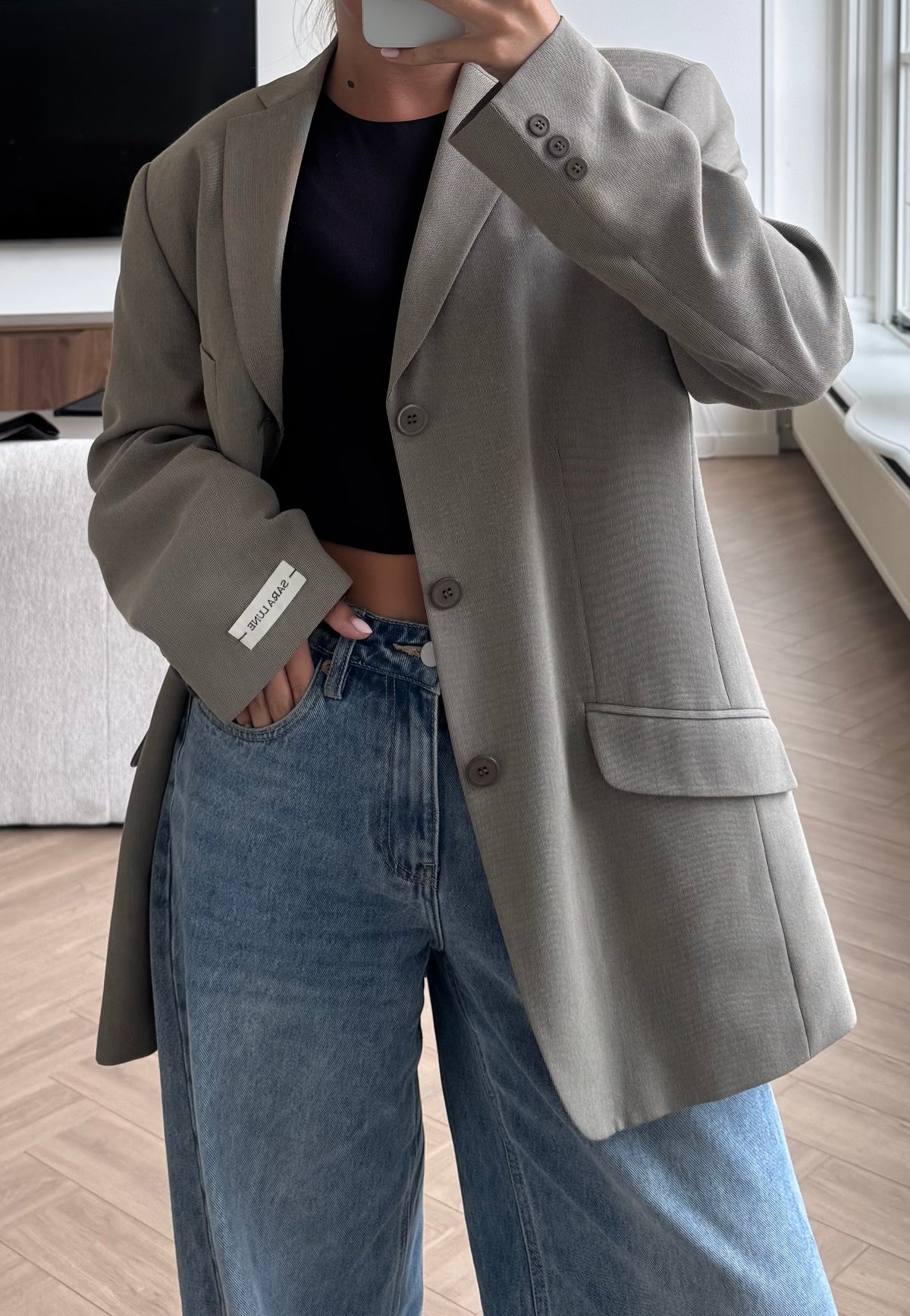 Vintage Blazer Grijs No.175