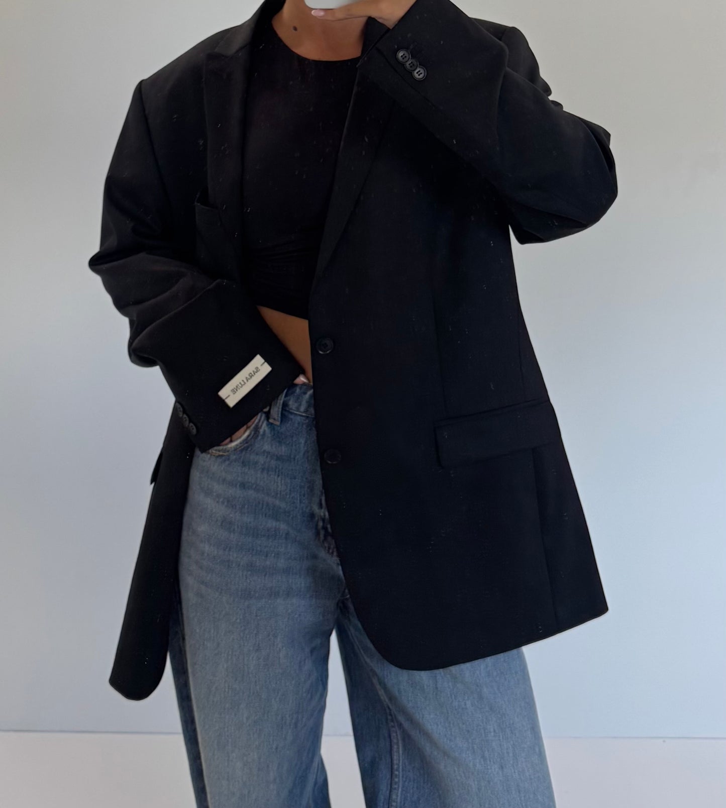 Vintage Blazer Zwart No.160