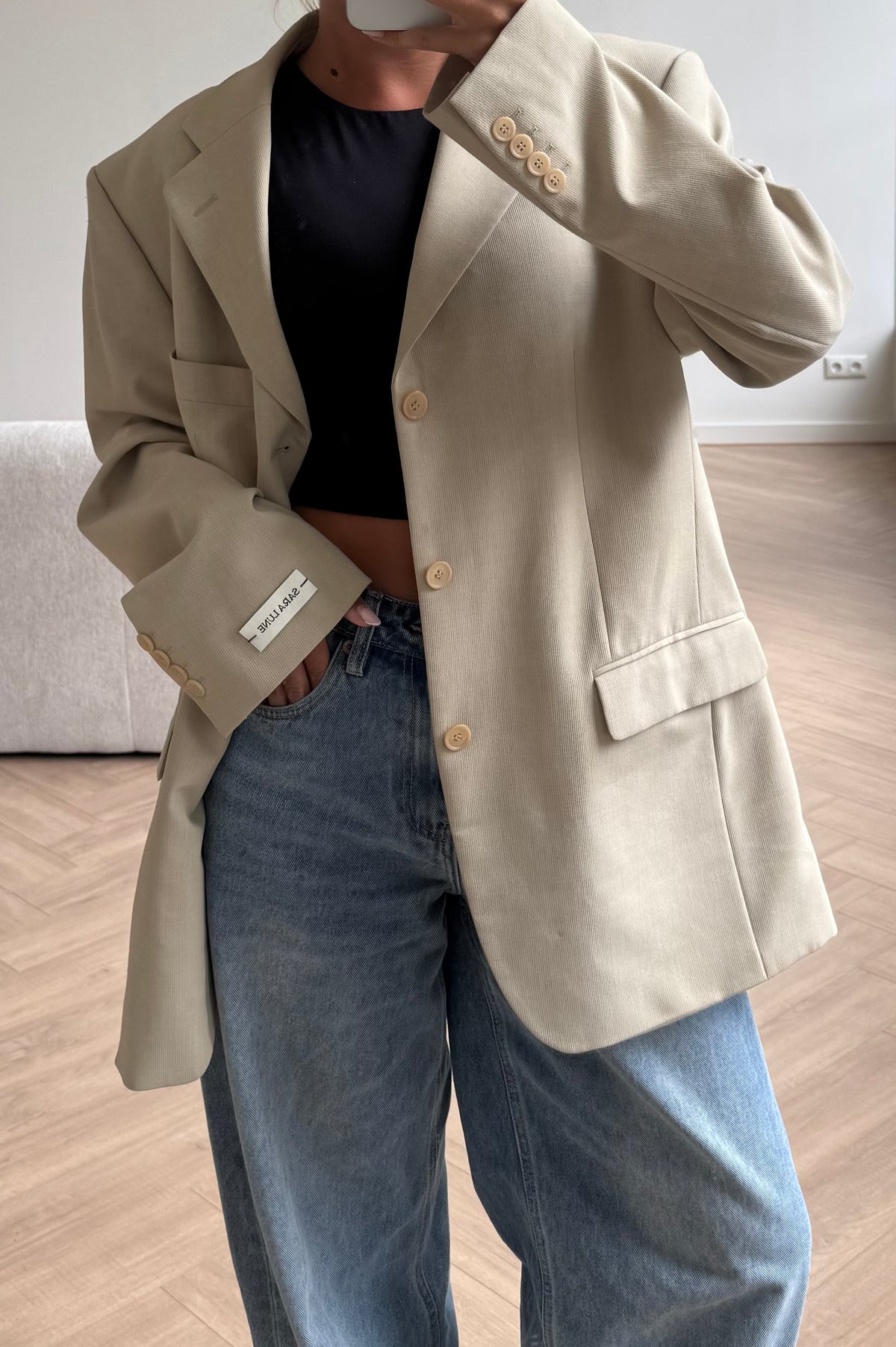 Vintage Blazer Beige No.166
