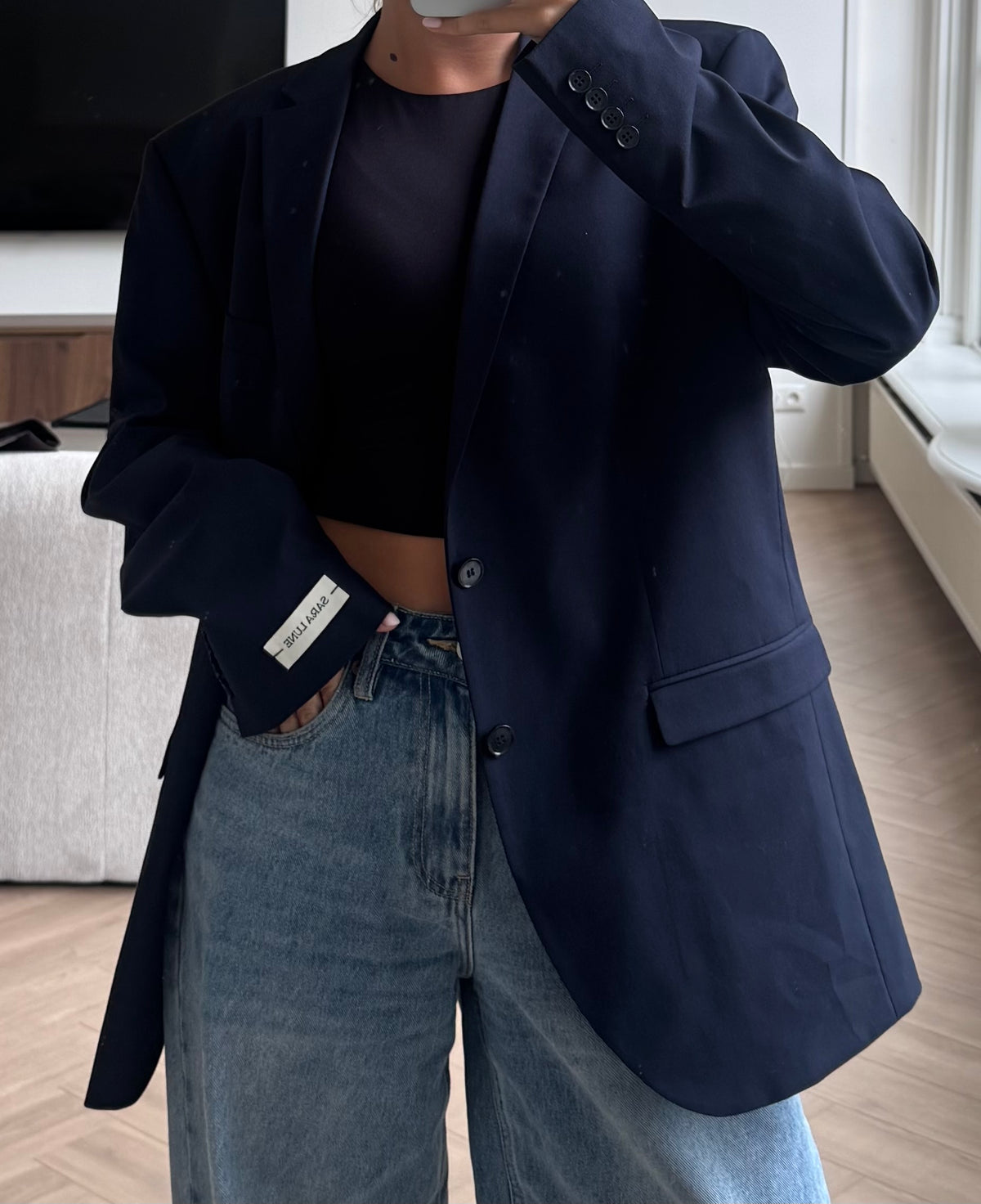 Vintage Blazer Donkerblauw No.174