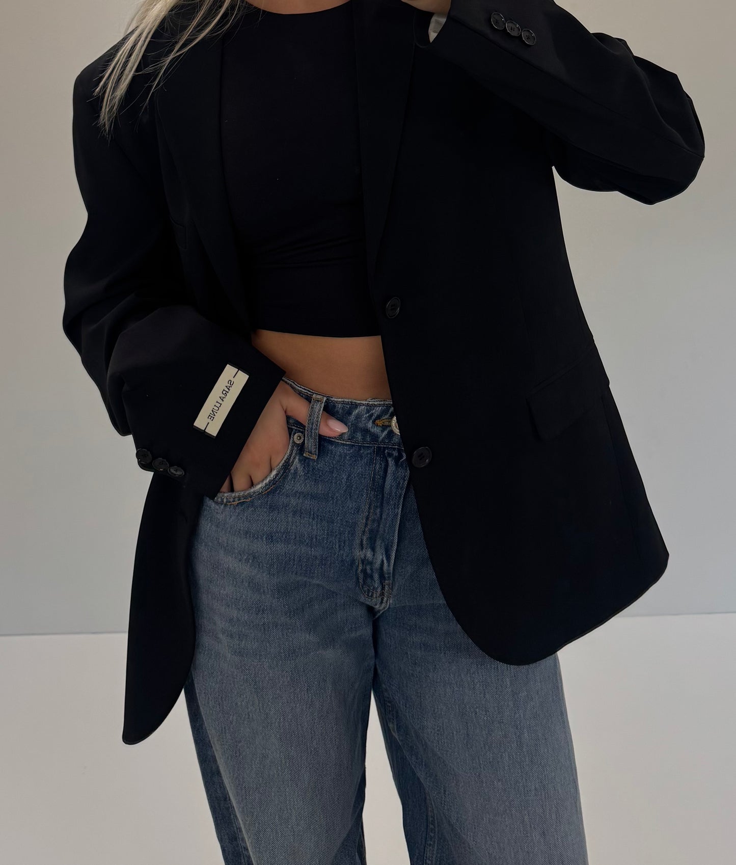 Zwart Vintage Blazer No.86
