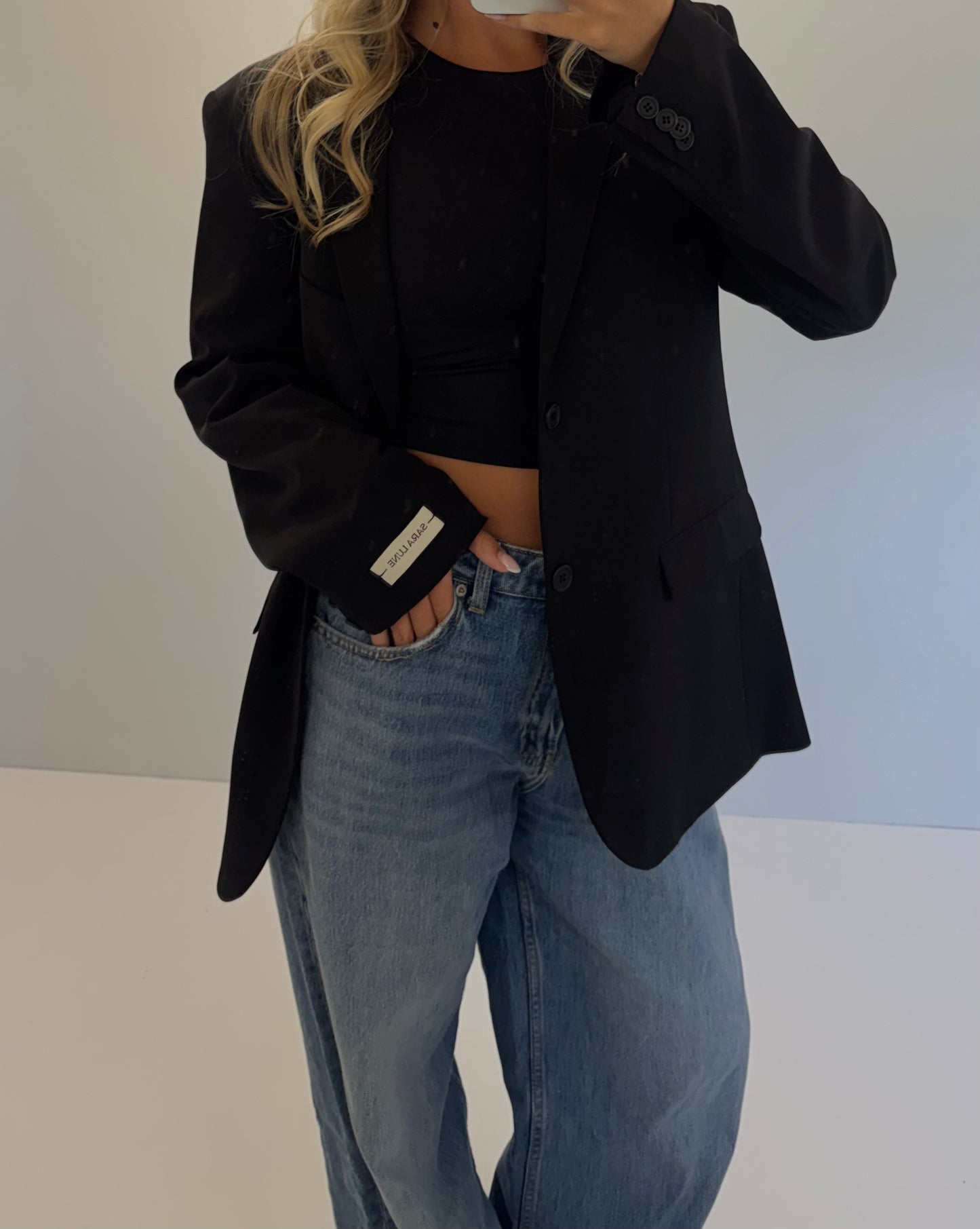 Vintage Blazer Zwart No.120
