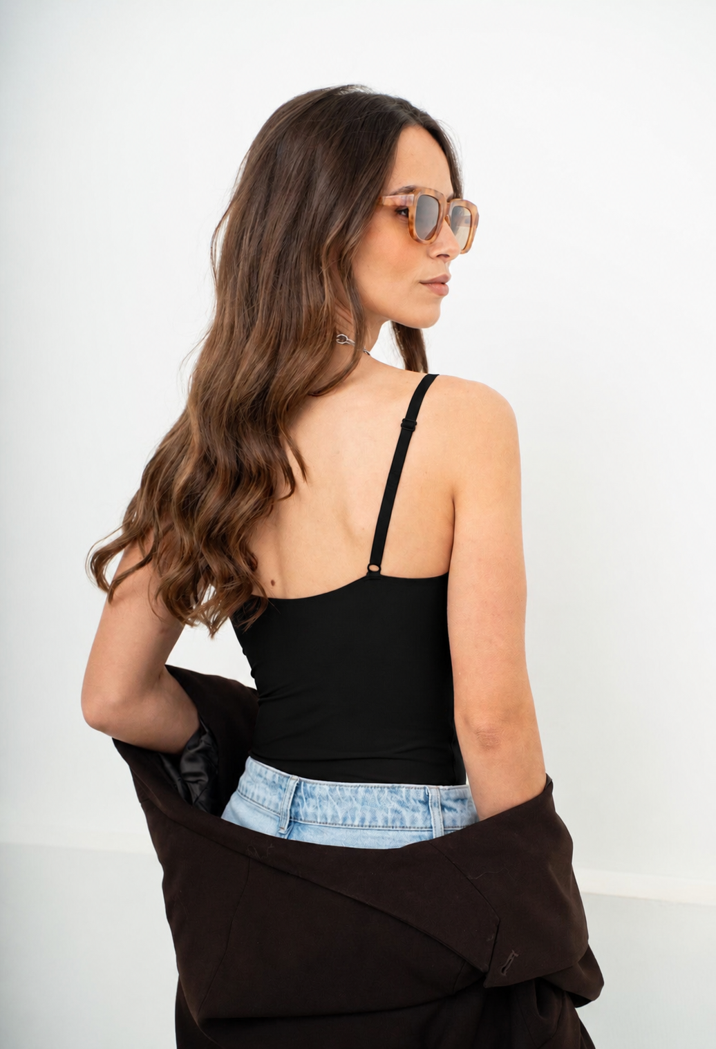 V Neck Body Zwart