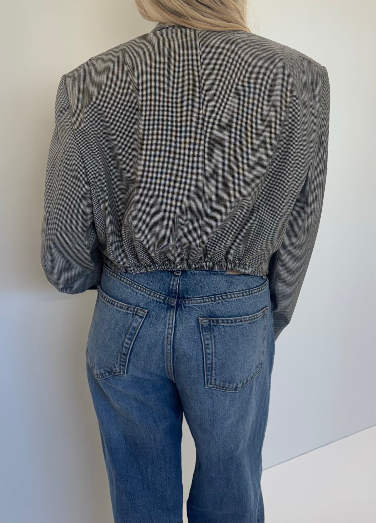 Cropped Blazer Getailleerd