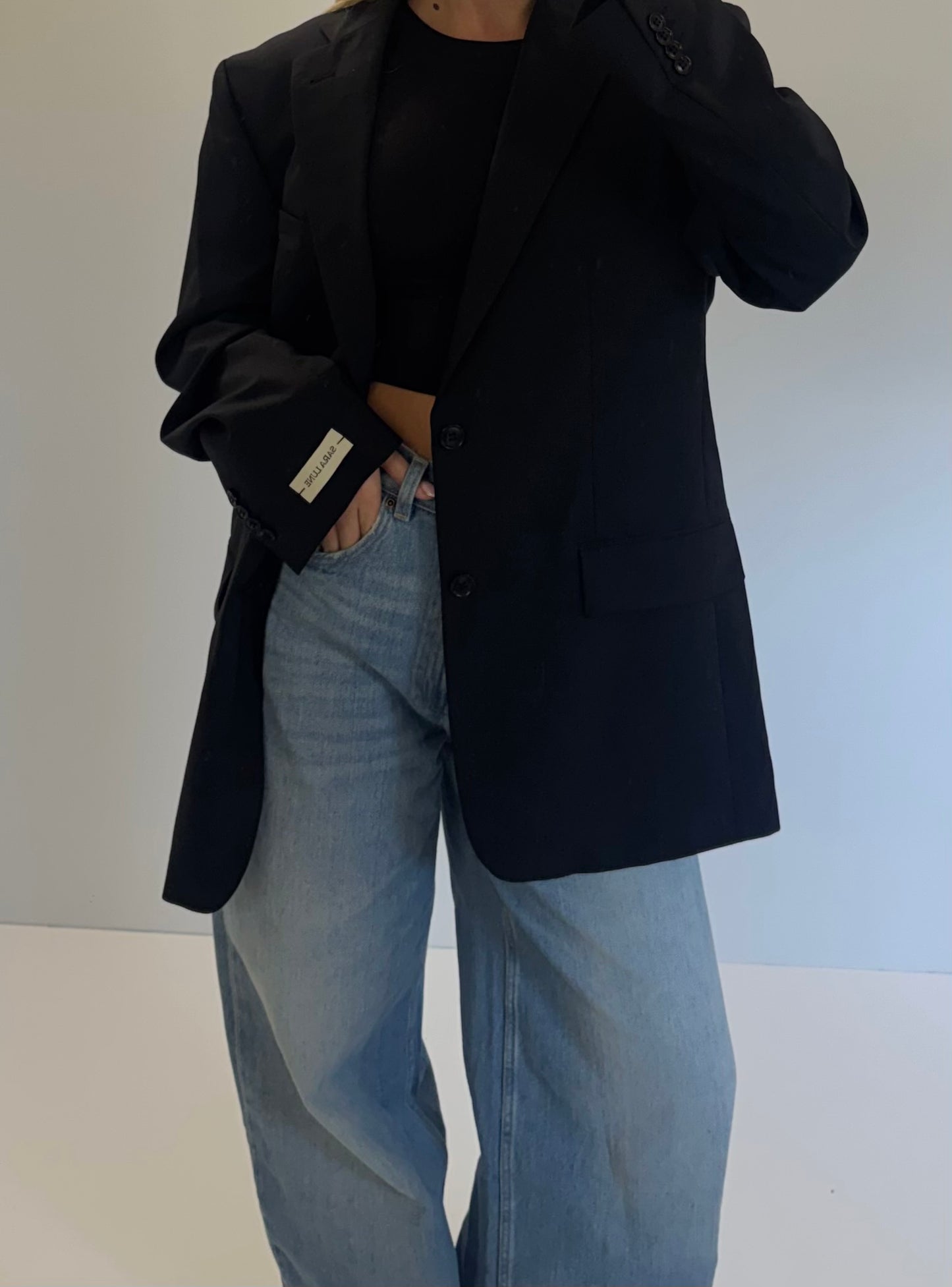 Vintage Blazer Zwart No.66