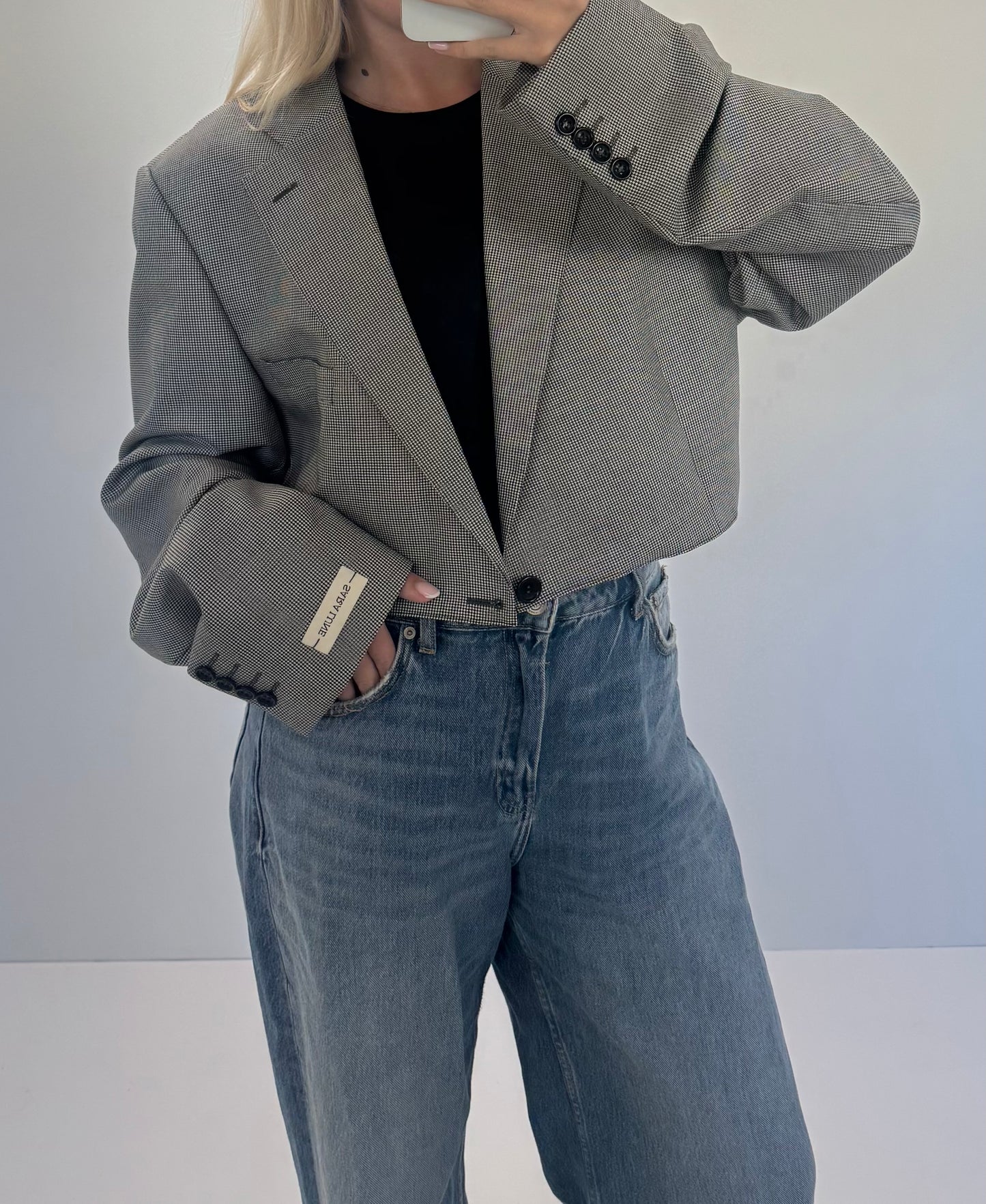 Cropped Blazer Getailleerd