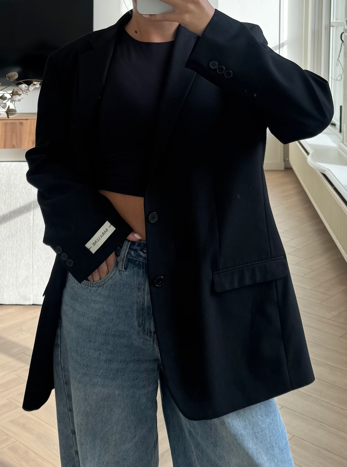 Vintage Blazer Zwart No.179