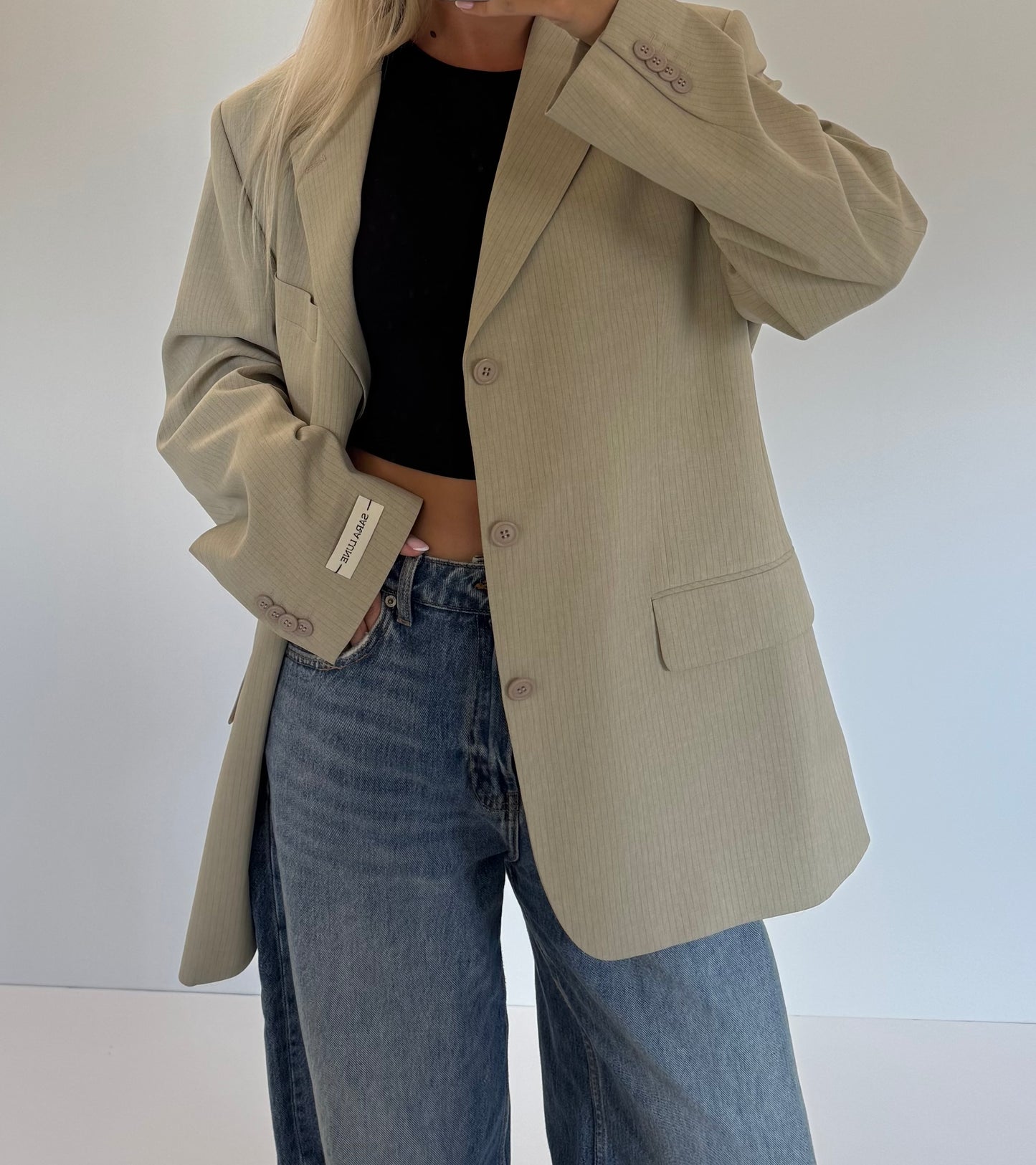 Vintage Blazer Beige No.158