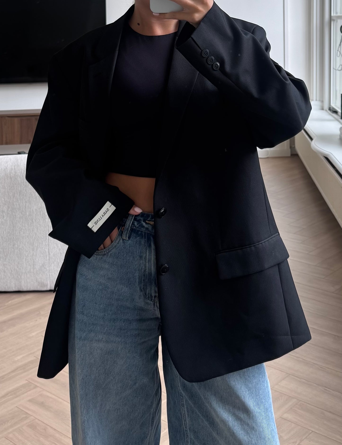 Vintage Blazer Zwart No.178