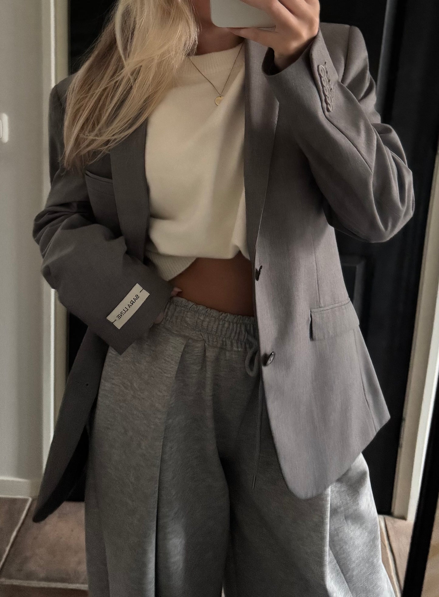 Vintage Blazer Grijs No.106