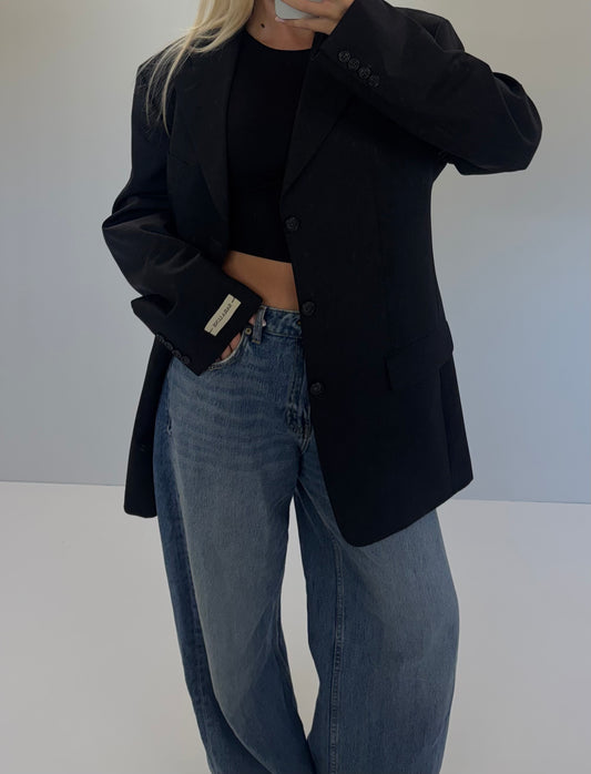 Zwarte Blazer Getailleerd