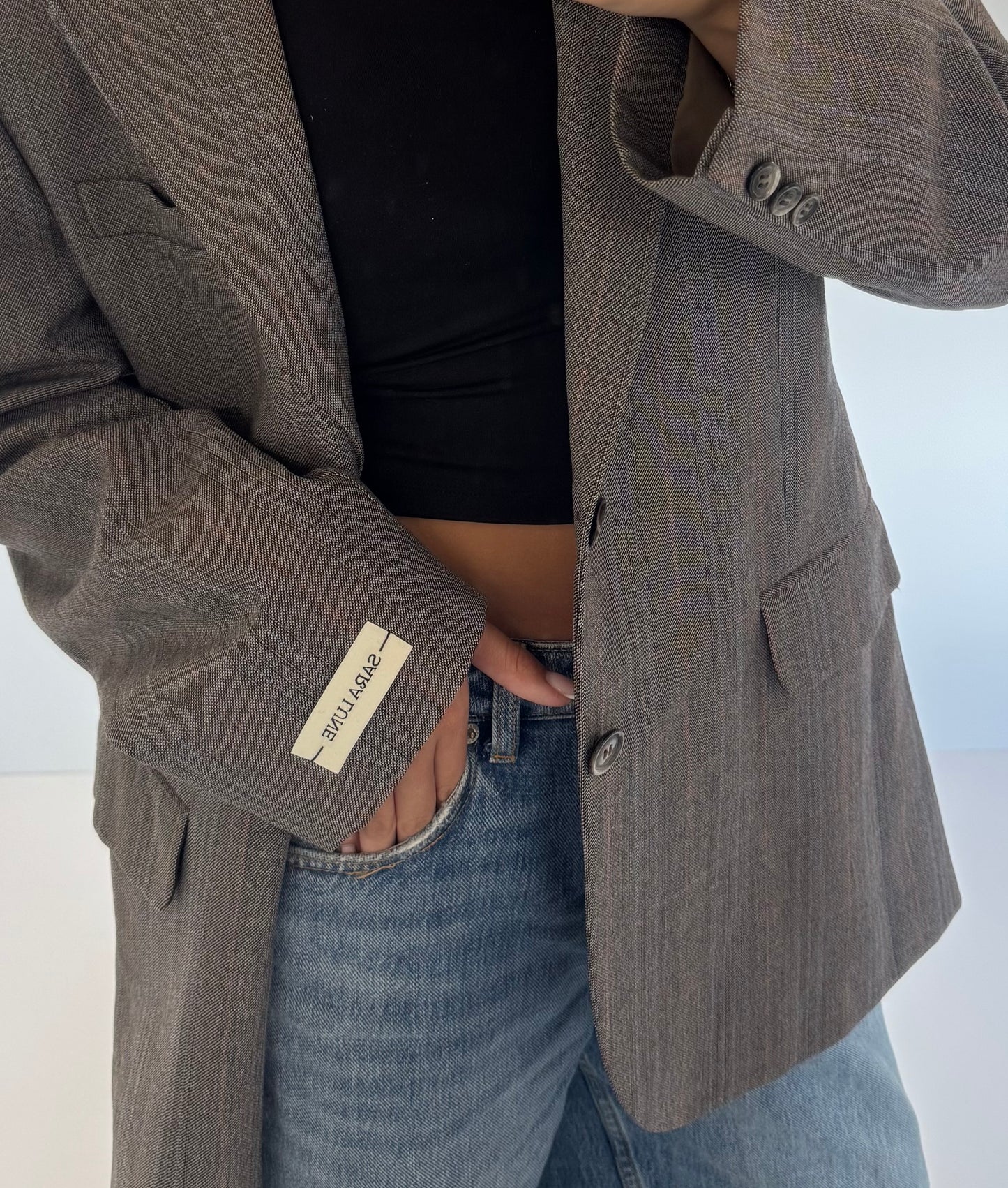 Vintage Blazer Grijs No.133