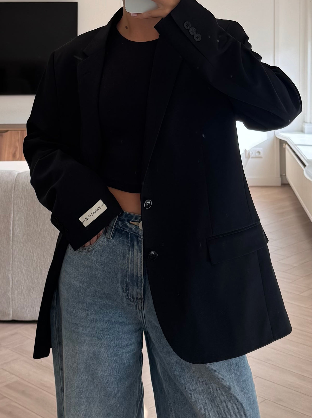 Vintage Blazer Zwart No.188
