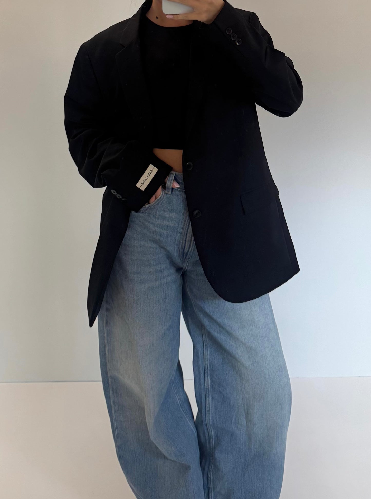 Vintage Blazer Zwart No.110
