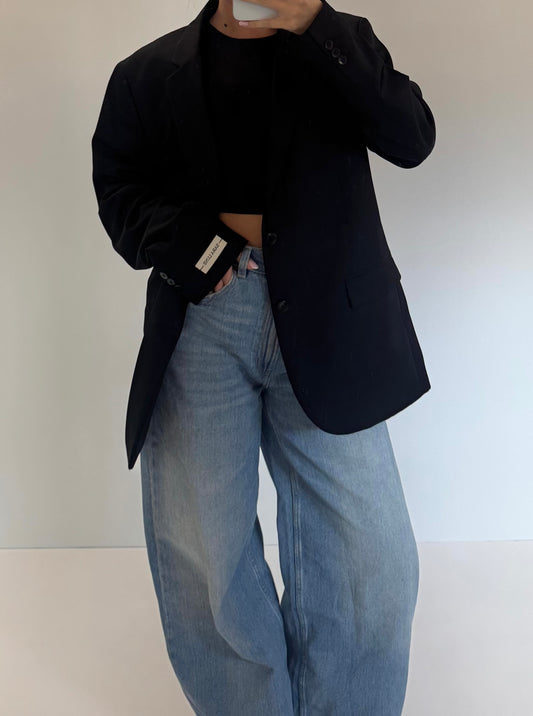 Vintage Blazer Zwart No.110