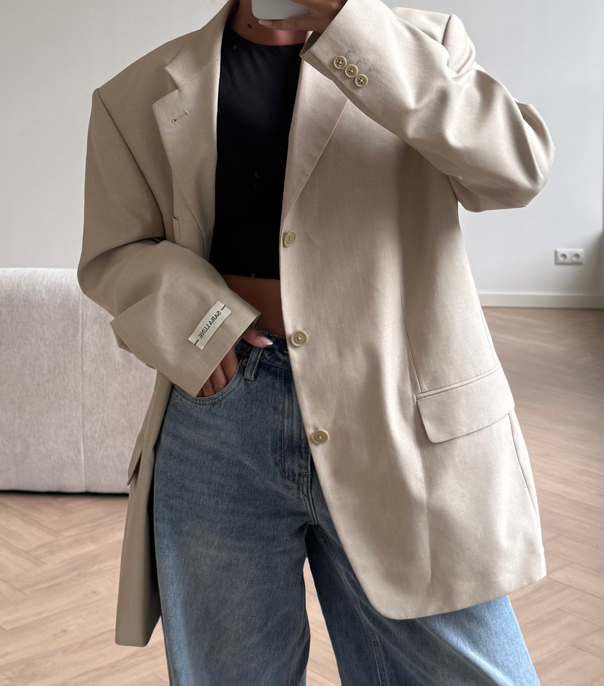 Vintage Blazer Beige No.165