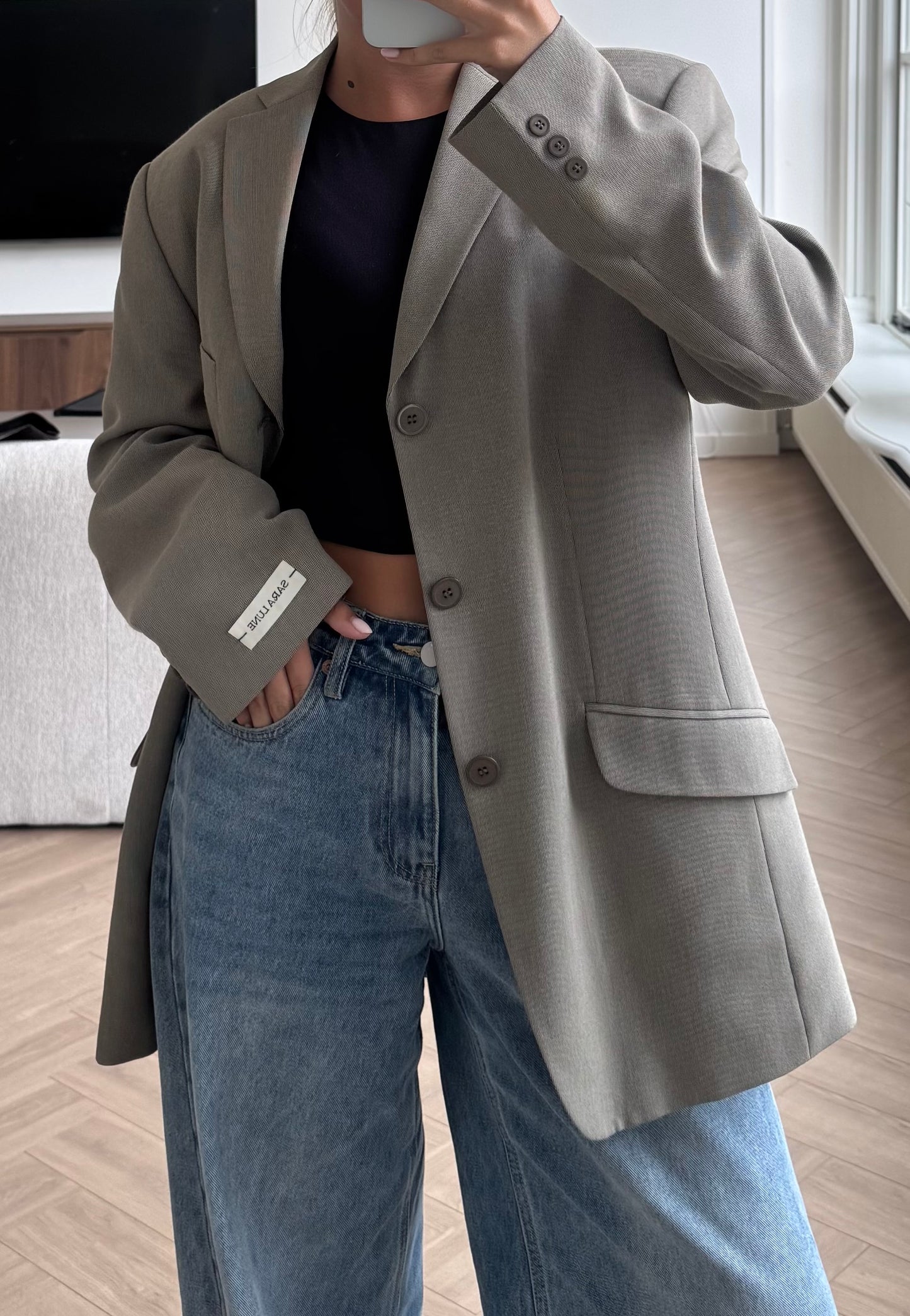 Vintage Blazer Grijs No.175