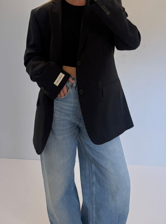 Vintage Blazer Donkerbruin No.106