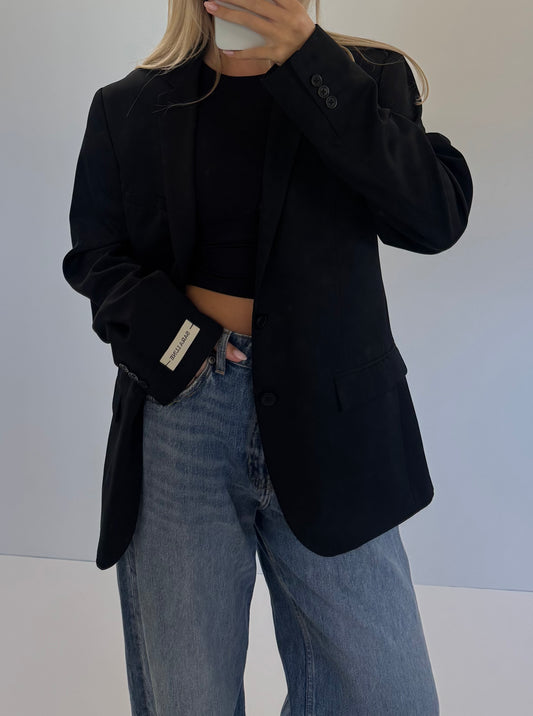 Vintage Blazer Zwart No.85