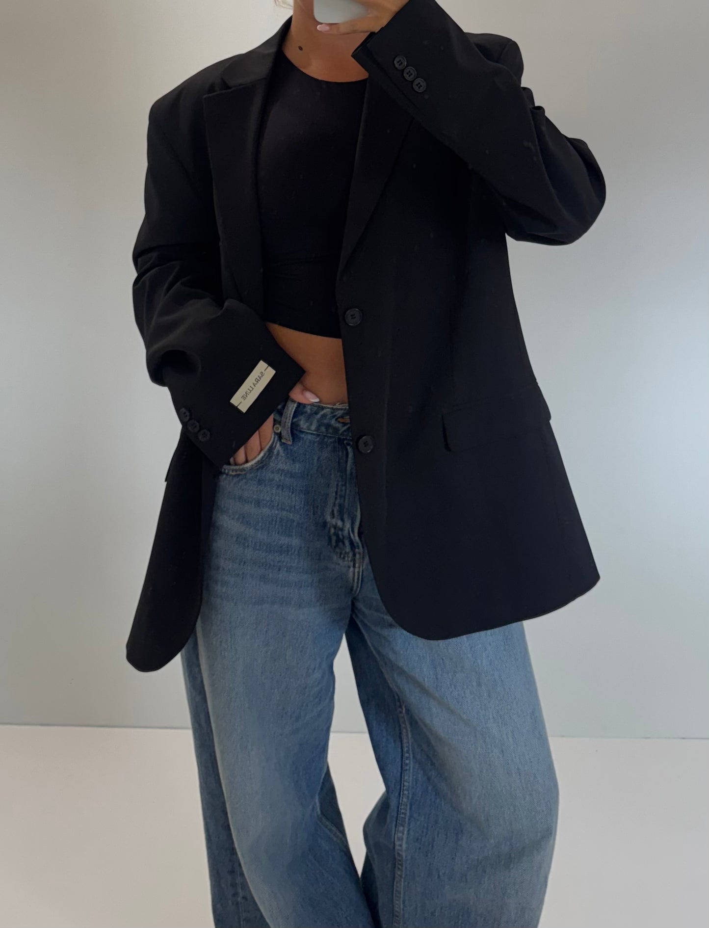 Vintage Blazer Zwart No.132