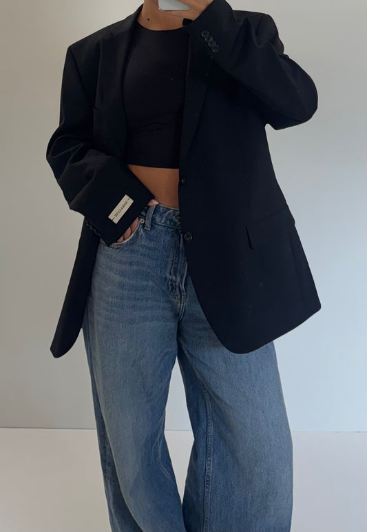 Vintage Blazer Zwart No.128