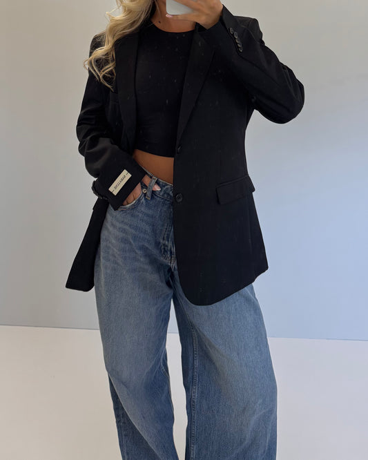 Vintage Blazer Zwart No.122