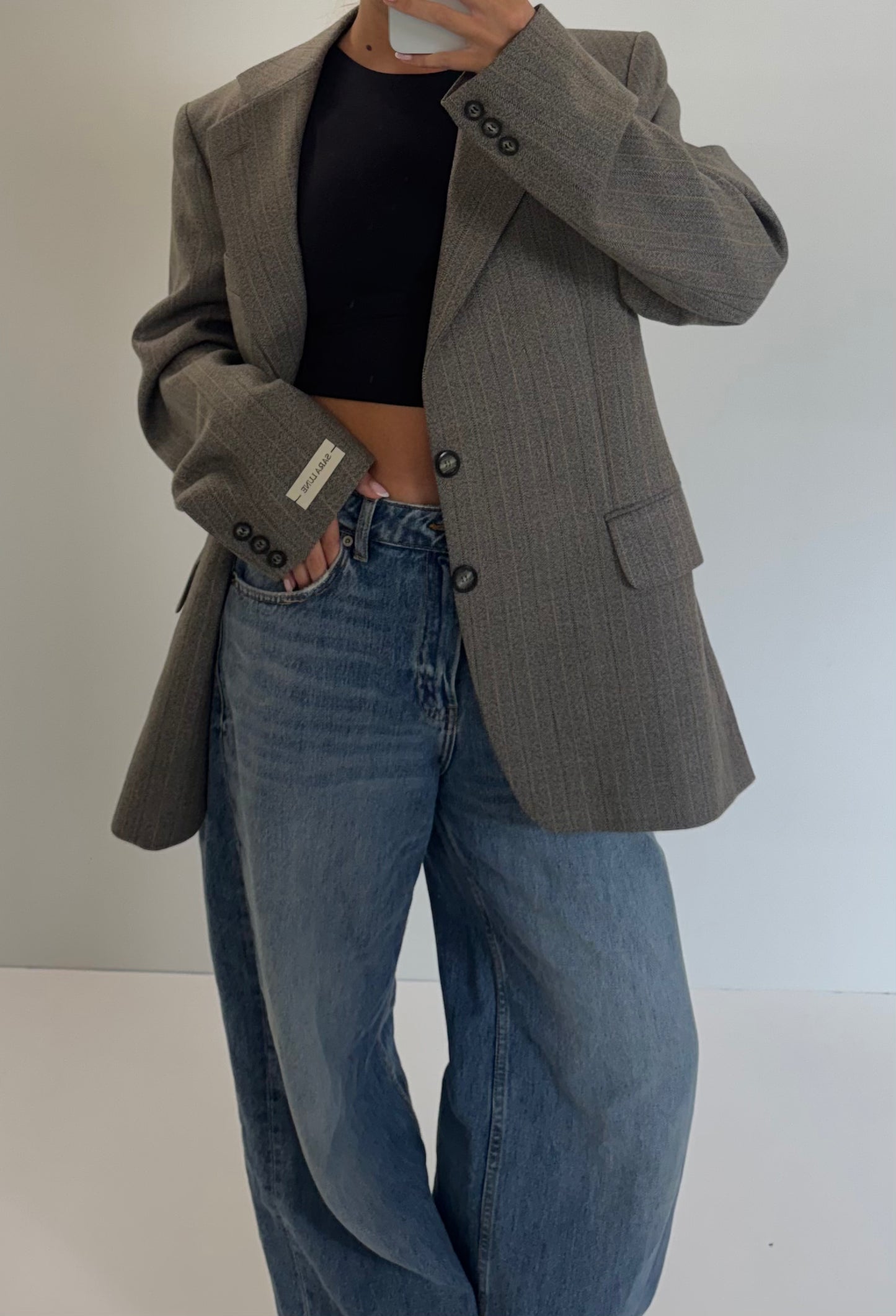 Vintage Blazer Grijs No.129
