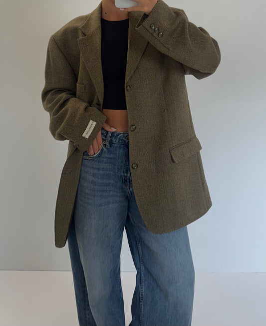 Vintage Blazer Groen/Bruin No.127