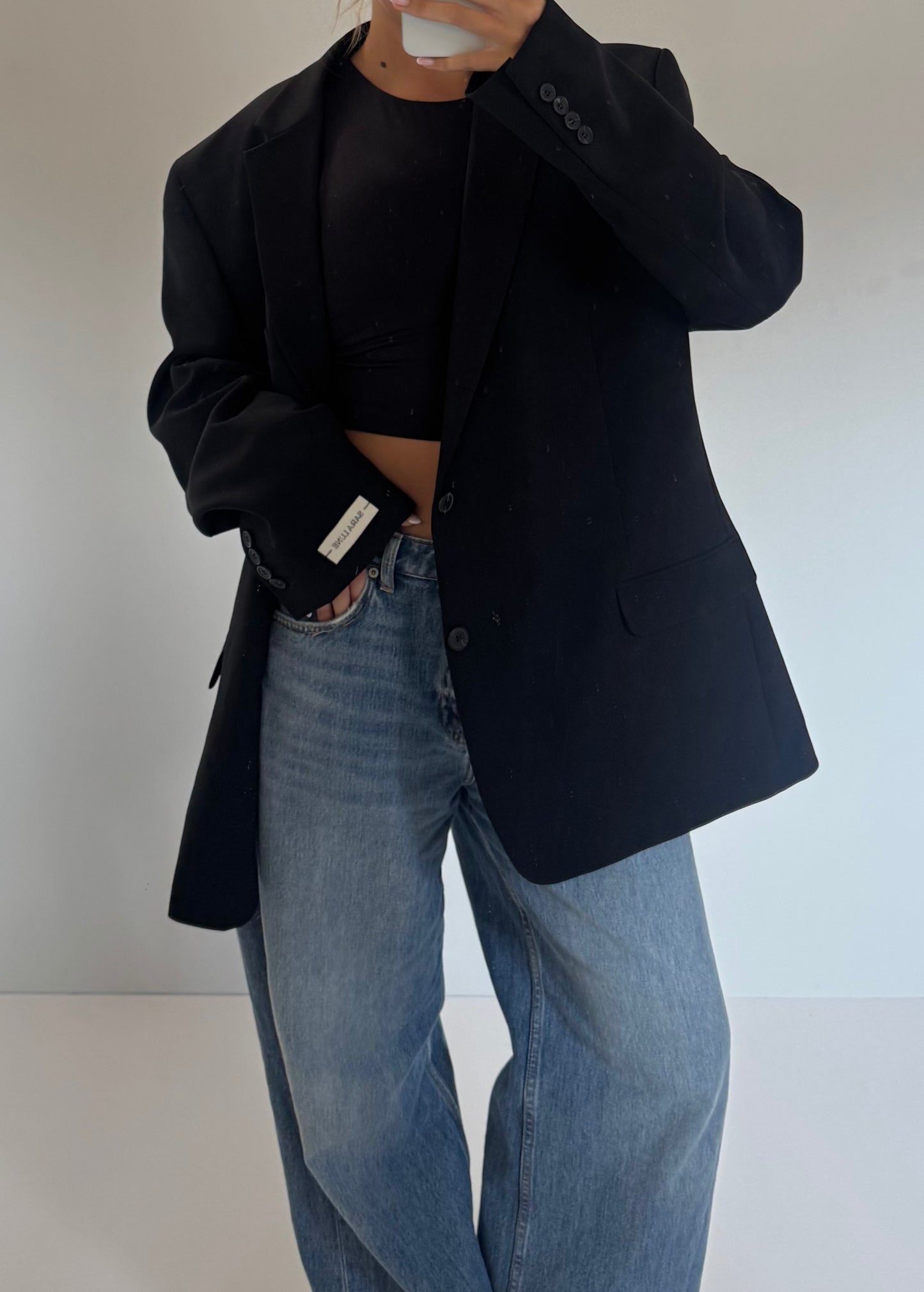 Vintage Blazer Zwart No.134