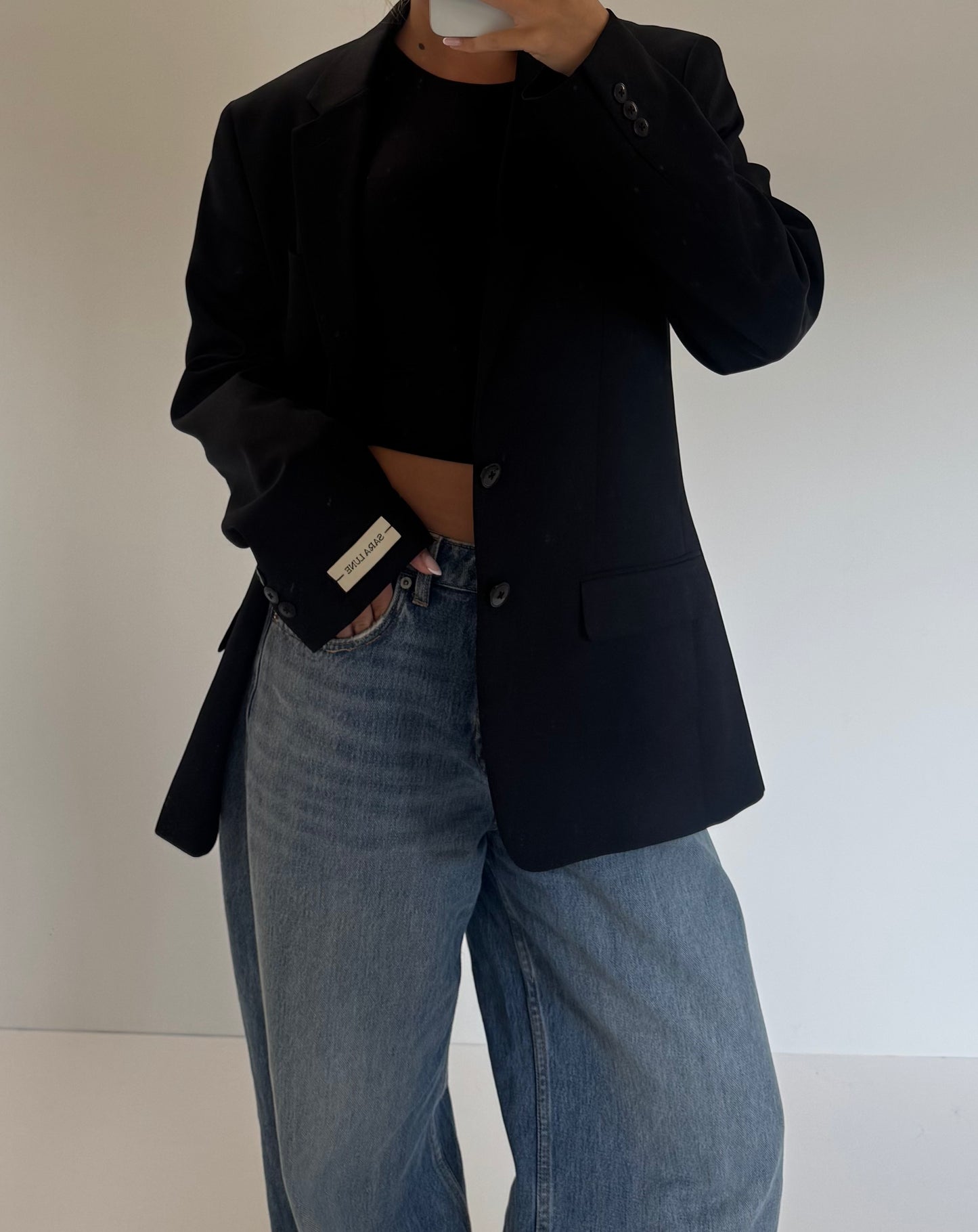Vintage Blazer Zwart No.94