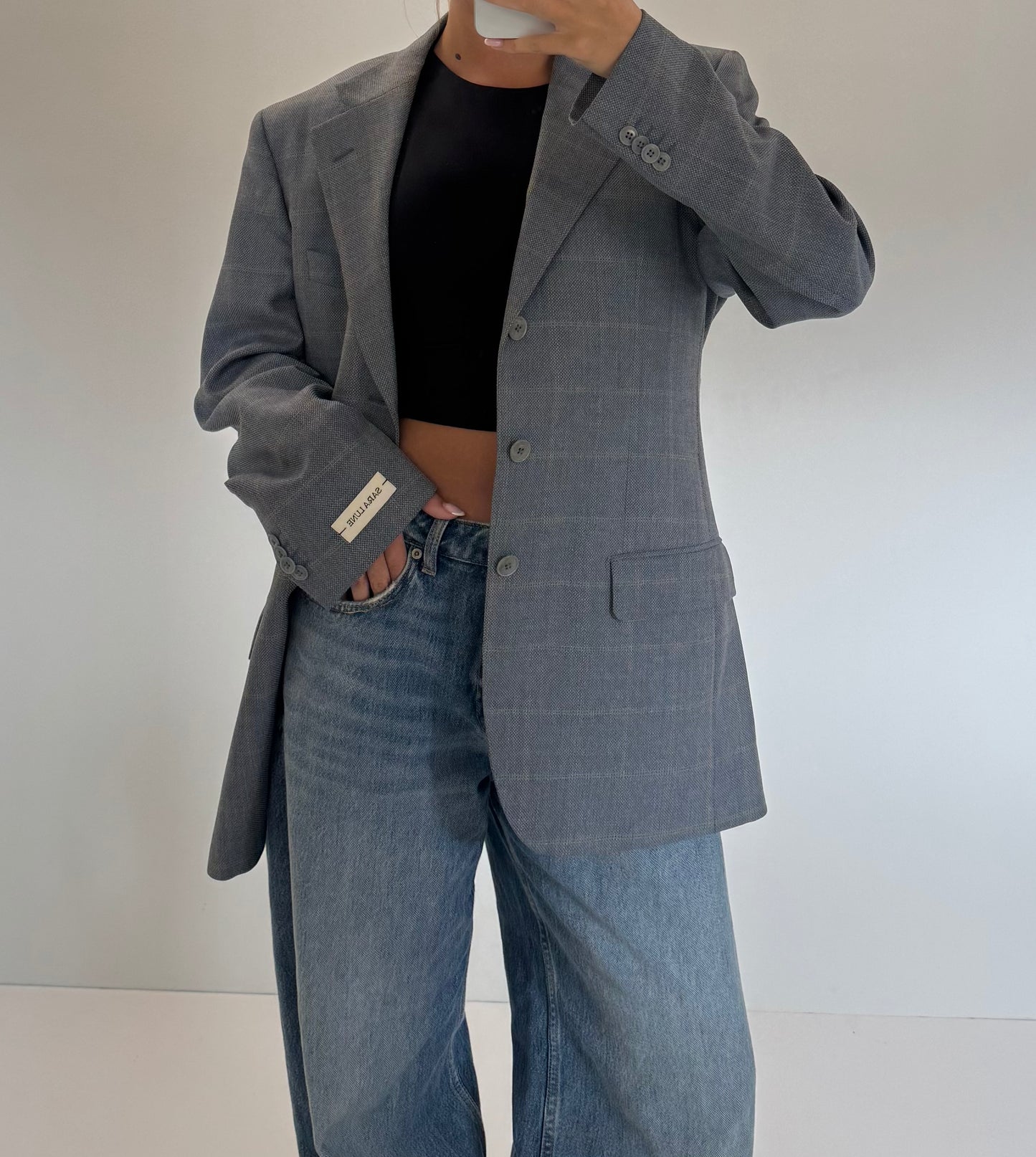 Vintage Blazer Grijs No.57