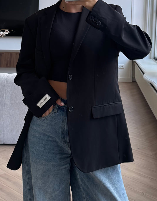 Vintage Blazer Zwart No.120