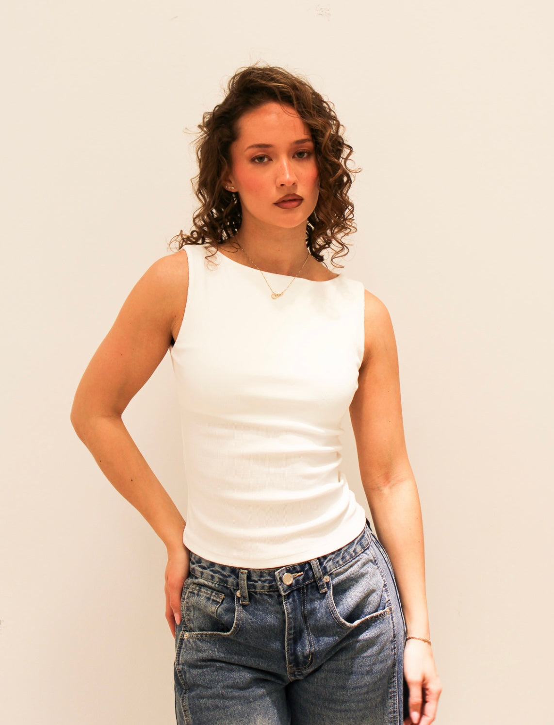 Amara Top White