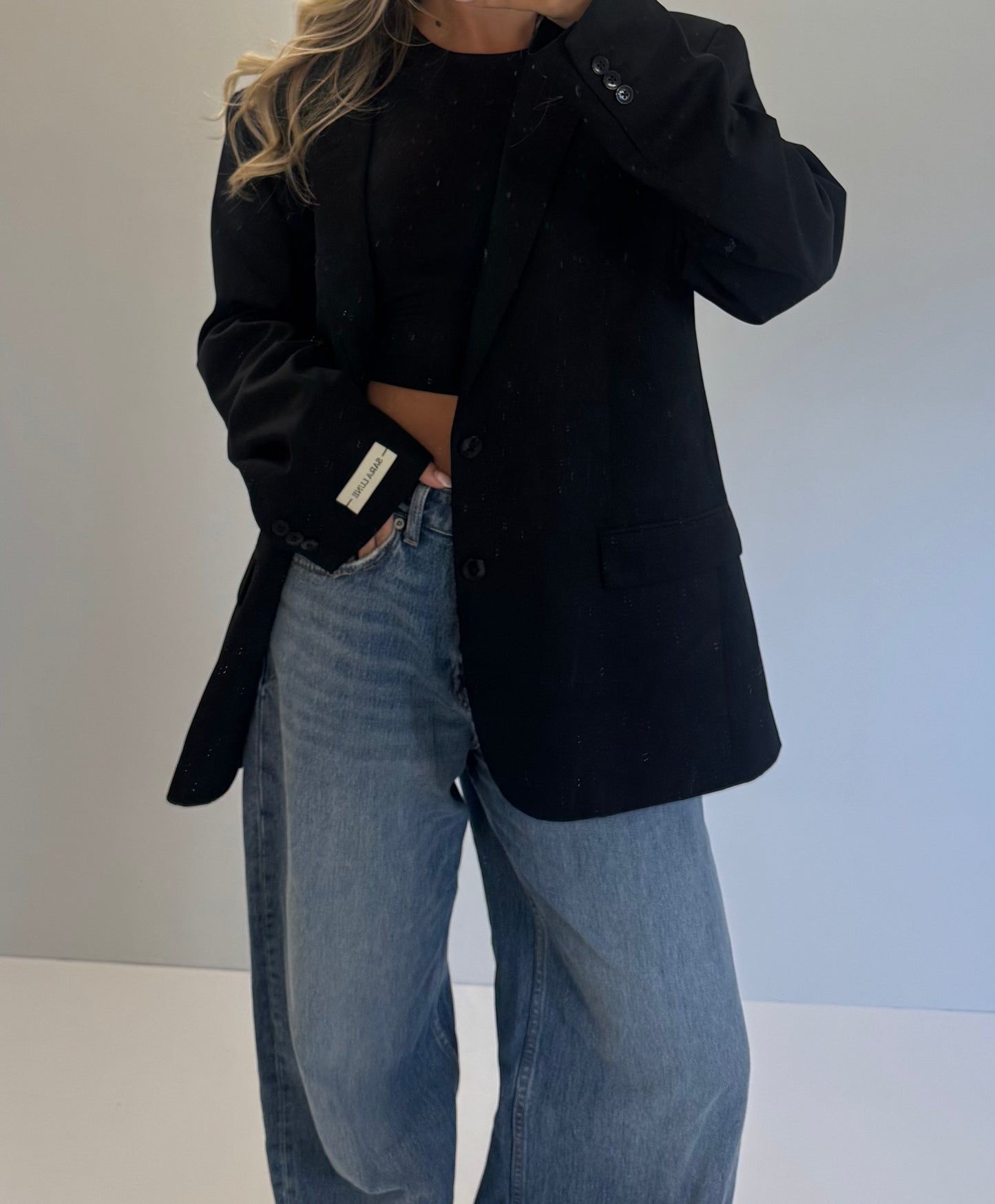 Vintage Blazer Zwart No.121