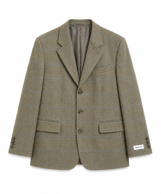 Vintage Blazer Groen/Bruin No.148