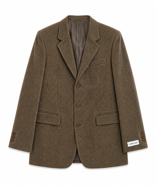 Vintage Blazer Bruin/Groen No.153